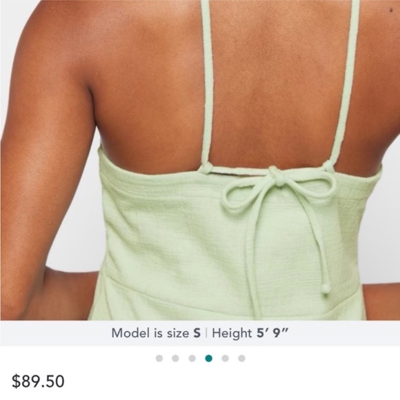 Madewell Apron Cami Mint Green Dress, NWT - Picture 4 of 9